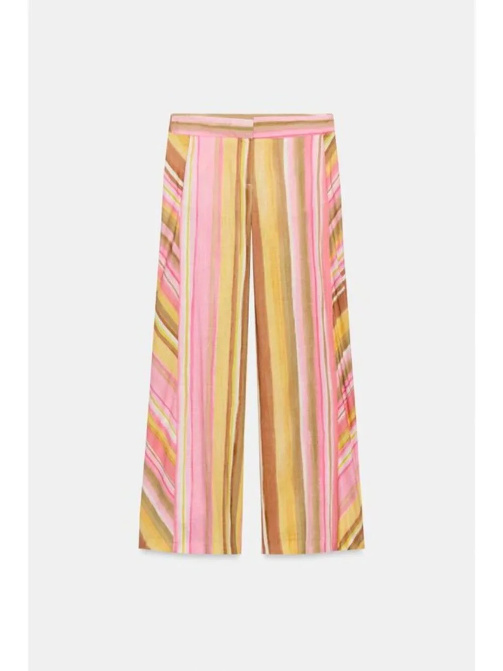 ZARA STRIPED WIDE LEG PANTS